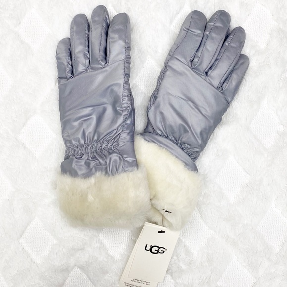 UGG® Fontanne Smart Genuine Shearling Trim Gloves main image 0